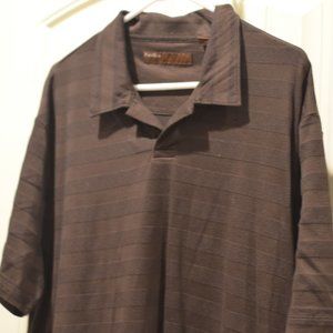 Perry Ellis brown polo shirt
